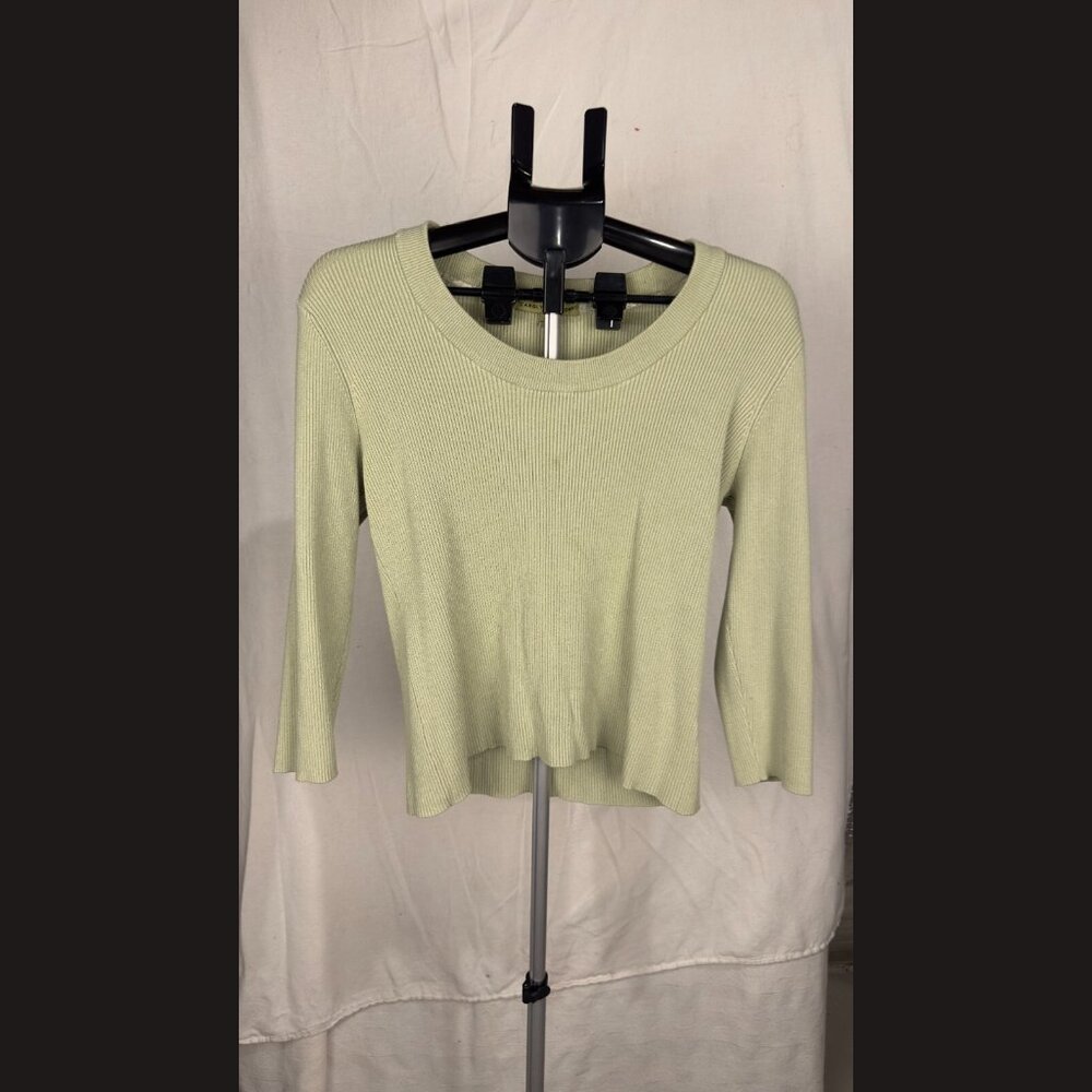 Carolyn Taylor Women's Green‎ Ribbed Long Sleeve Top Size XL – Cozy & Stylish